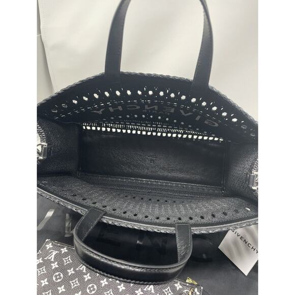 Medium G-Tote shopping bag in laced raffia - Picture 9 of 11